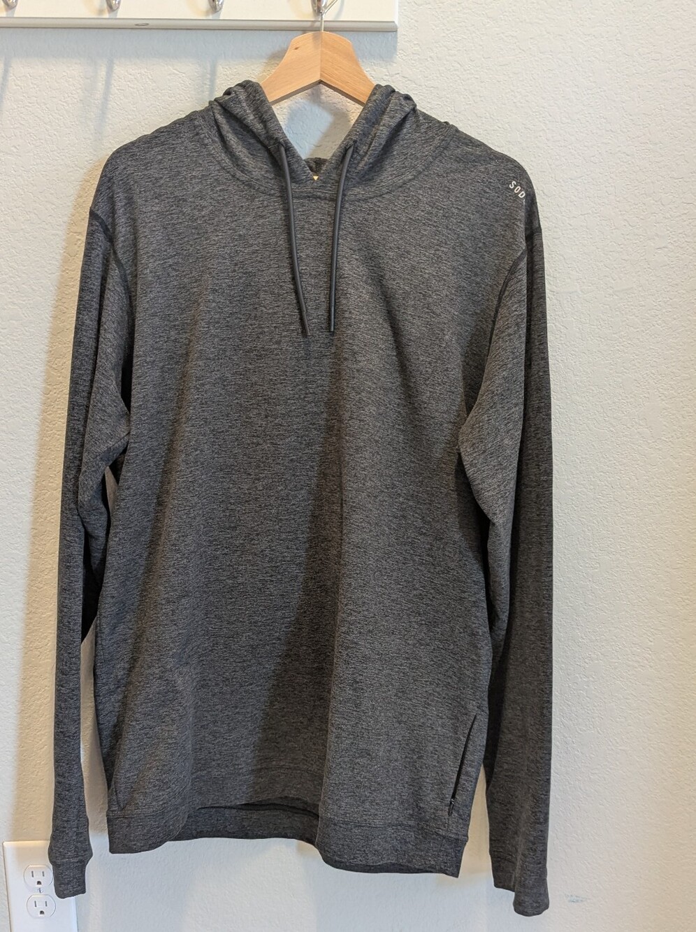 SODO Apparel Men's Moss Gray Lightweight Performance Hoodie